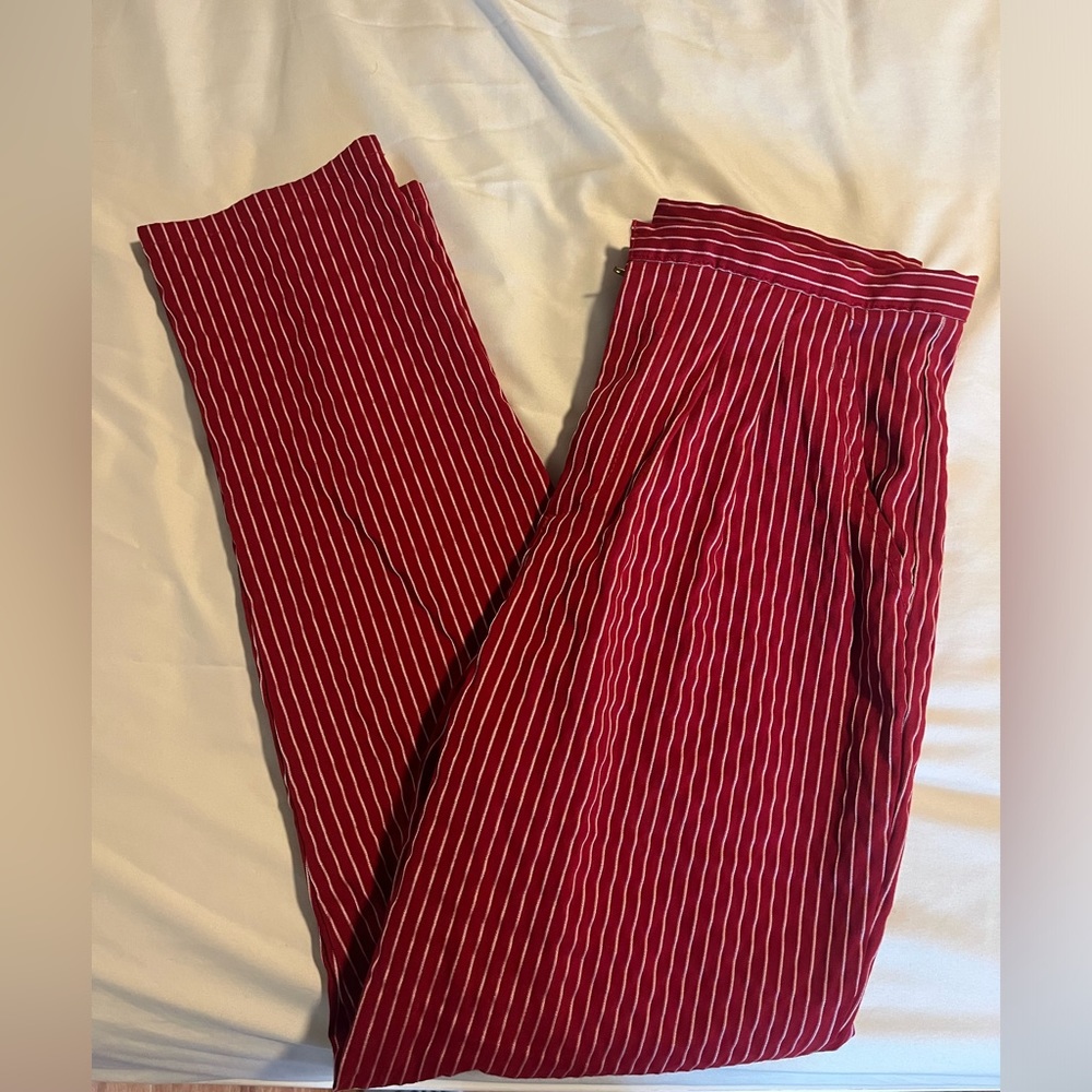 urban renewal red and white striped trousers